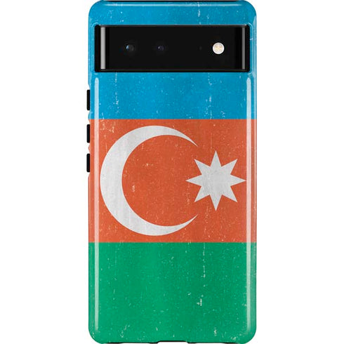 Azerbaijan Flag Distressed Google Pixel 6 Case